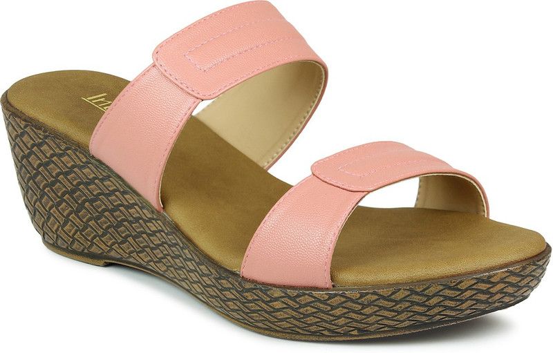 Women Pink Wedges Sandal
