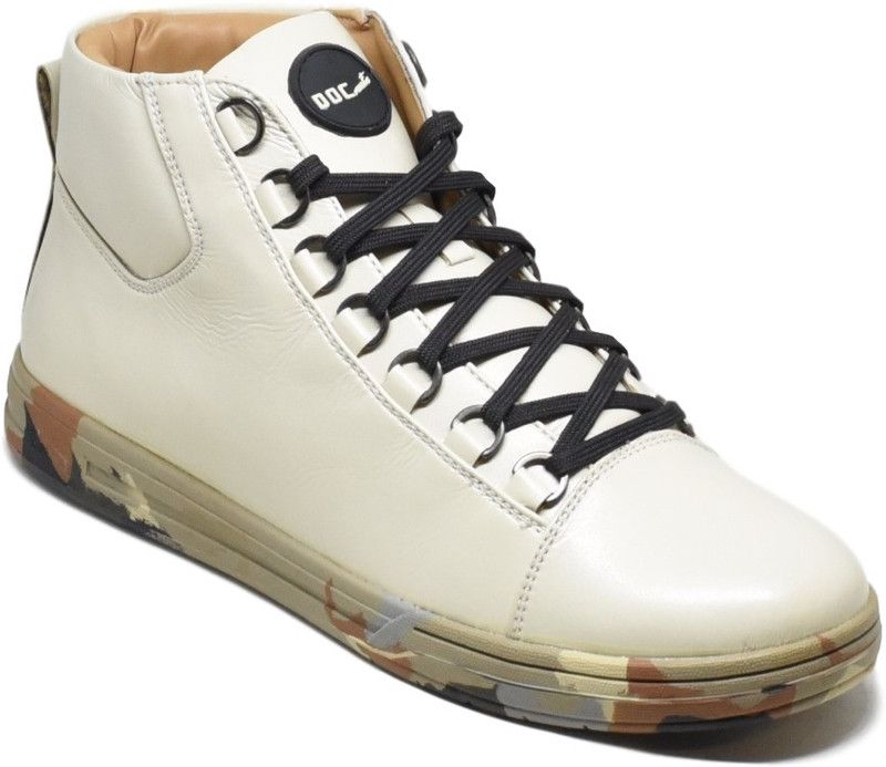 Alex Cream Sneakers For Men  (Beige)