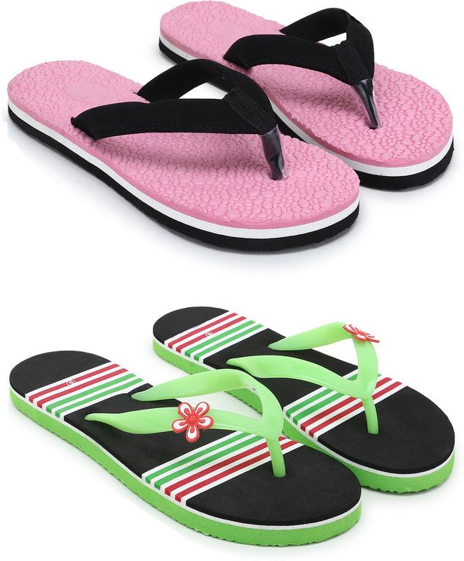 Slippers  (Pink, Green 6)