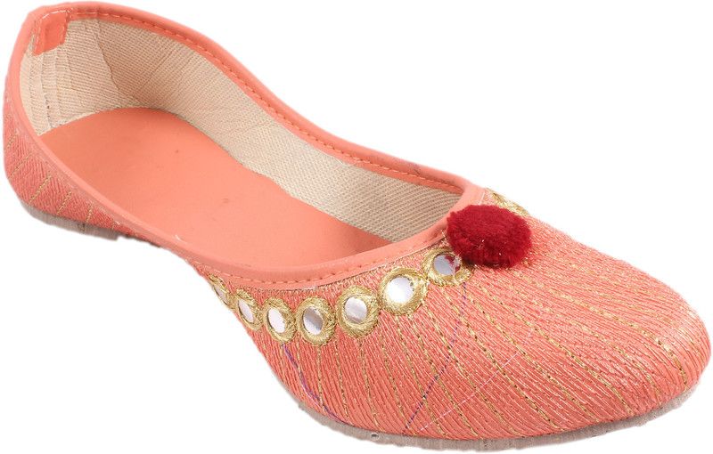 Zari work juti Jutis For Women  (Pink)