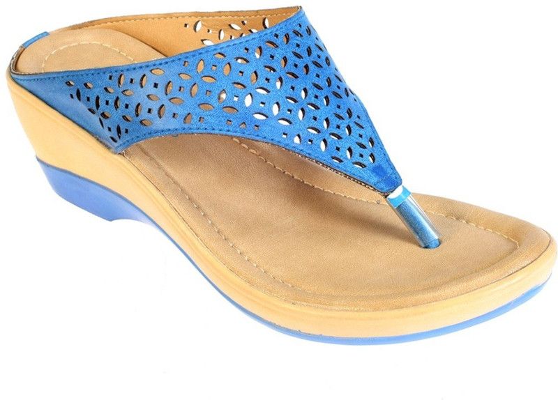 Women Blue, Navy, Purple Wedges Sandal