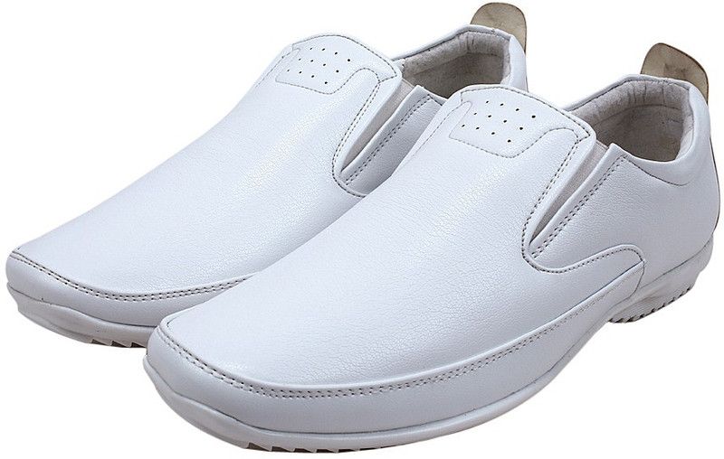Men's Shoes In Style Mocassin For Men  (White)