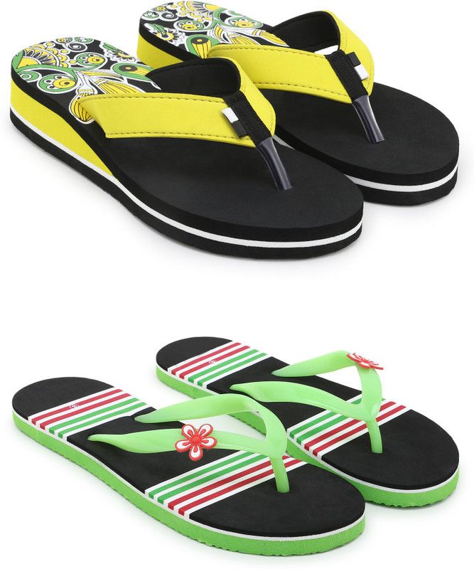Slippers  (Yellow, Green, Black 6)