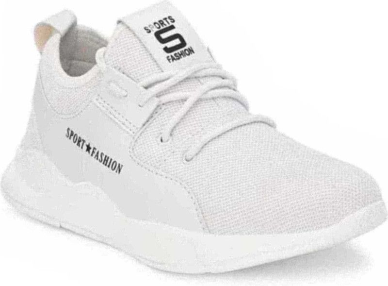 Light Weight Tracking & Running Sports Shoe For Men's & Boys Running Shoes For Men  (White)