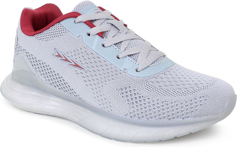 ODIN (M) Light Grey/Maroon Sports Running Shoes For Men  (Grey)