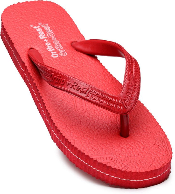Extra Soft Ortho Doctor Slippers For Men|Women, Orthopedic Footwear For Home Daily Use Slippers  (Red 8)