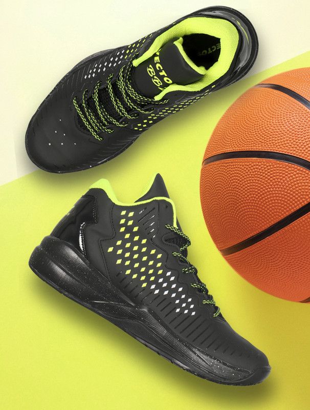 Bb-22 Basketball Shoes For Men  (Black, Green)