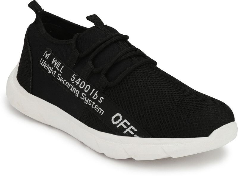 Trendy mesh sneakers Walking Shoes For Men  (Black)