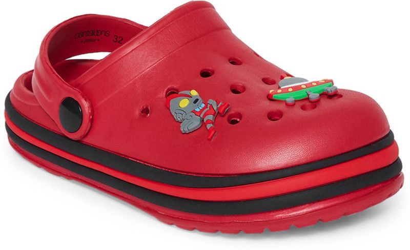 Slip-on Clogs For Boys  (Red)