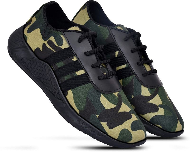 Lace Sneakers For Boys & Girls  (Dark Green)