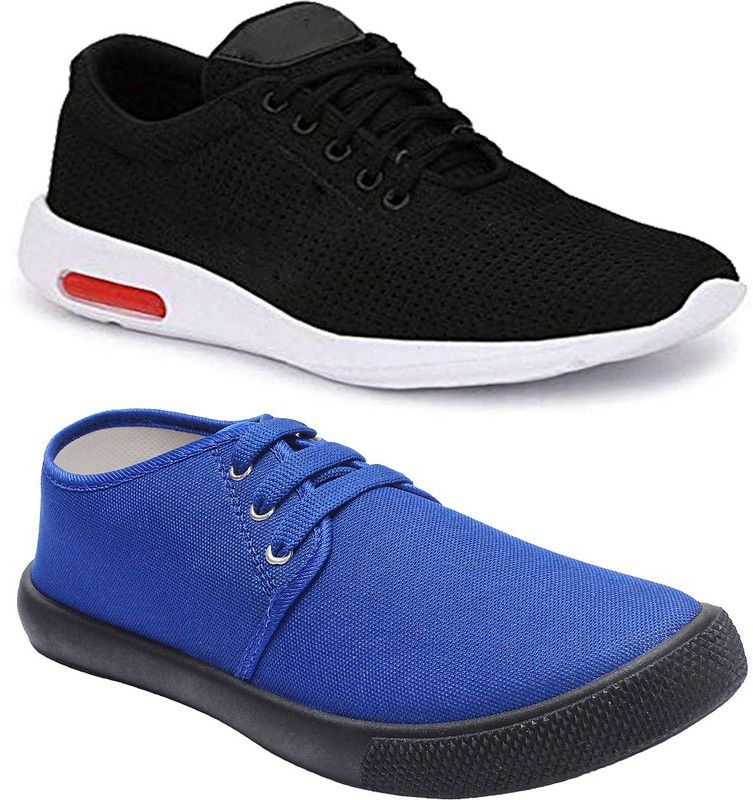 Combo-(2)-1200-1167 Walking Shoes For Men  (Black, Blue)