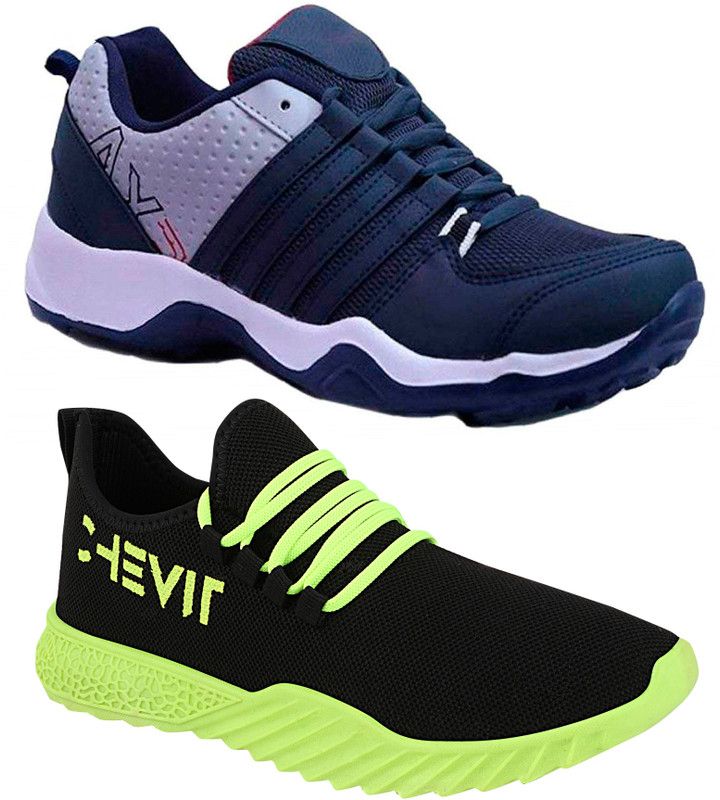 Sneakers For Men  (Green, Navy)