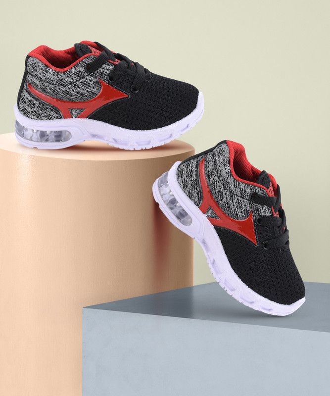 Lace Sneakers For Boys & Girls  (Red)