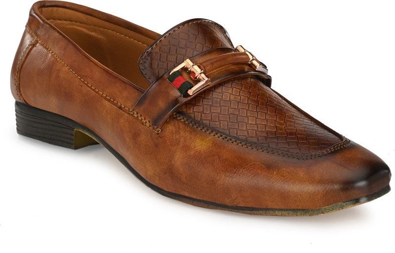 KIATU Men’s Loafers/Casual Footwear/Latest Design of Loafer/Stylish Loafer Loafers For Men  (Tan)