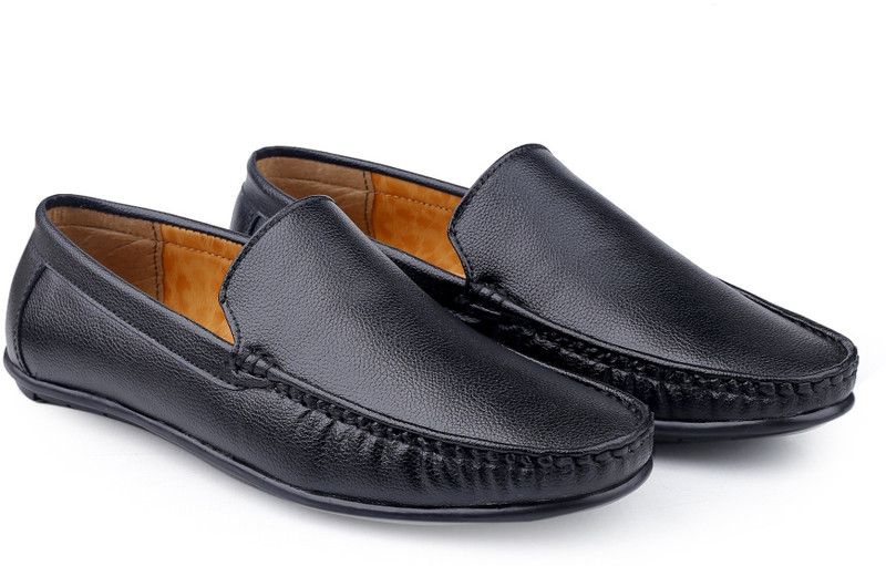 Men's Stylish Casual Latest Loafer Fashionable Shoes Casuals For Men  (Black)