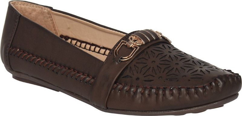 Loafers For Women  (Brown)