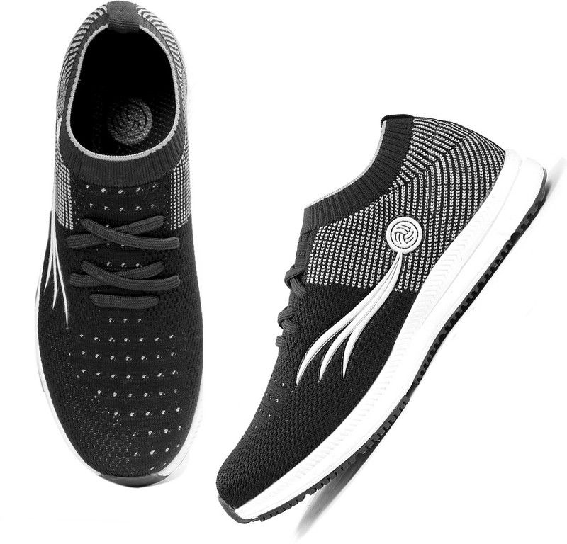 Men's Athleisure/Trainers Athletic Walking Sports Shoes Series 3.0- Black Walking Shoes For Men  (Black, White)