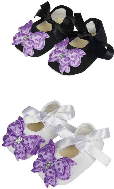 Strap Ballerinas For Girls  (Multicolor)