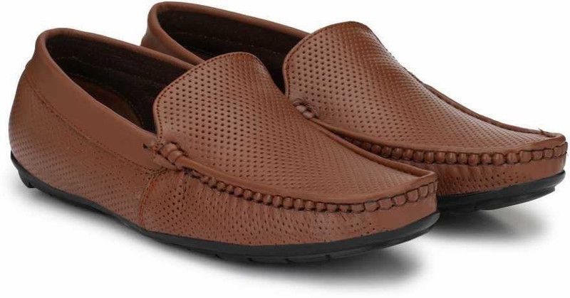 Genuine Leather Loafers Loafers For Men  (Brown)