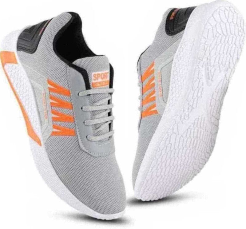 Stylish Light Weigth Comfortable Gym Sports Shoe For Men's & Boys Running Shoes For Men  (Orange)