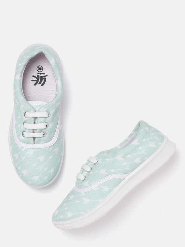 Lace Sneakers For Girls  (Green)