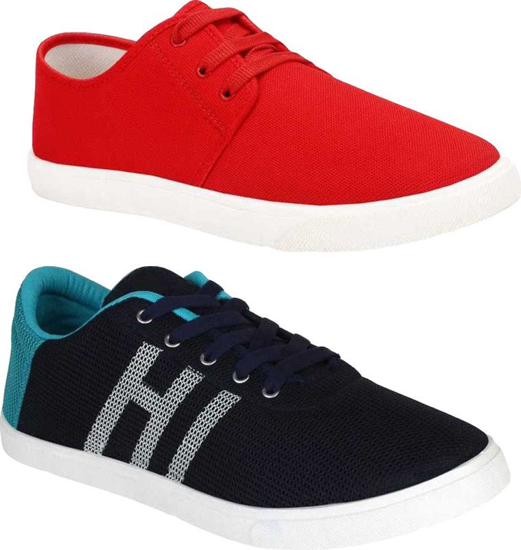 Combo Pack Of 2 Sneakers For Men  (Multicolor)
