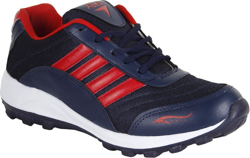 Power Play Running Shoes For Men  (Red, White, Blue, Black)