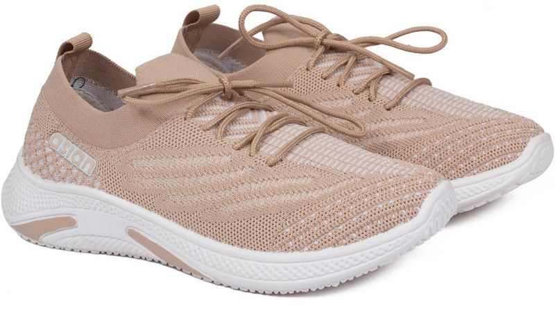 Running Shoes For Women  (Beige)