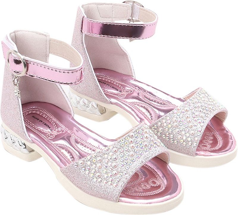 Buckle Flats For Girls  (Purple)