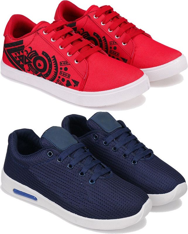 Xurious Men Multicolor Casual Sneakers Shoes (Pack of 2) (Combo(ZO)-3202-1565) Sneakers For Men  (Multicolor)