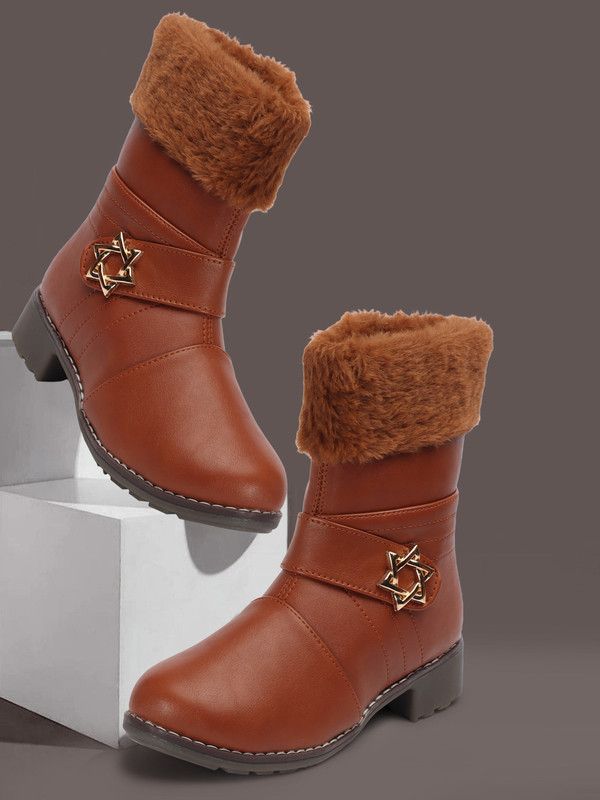 Amazing Design Women's Ankle Length Fashionable Boots | Boots For Women For Women  (Tan)
