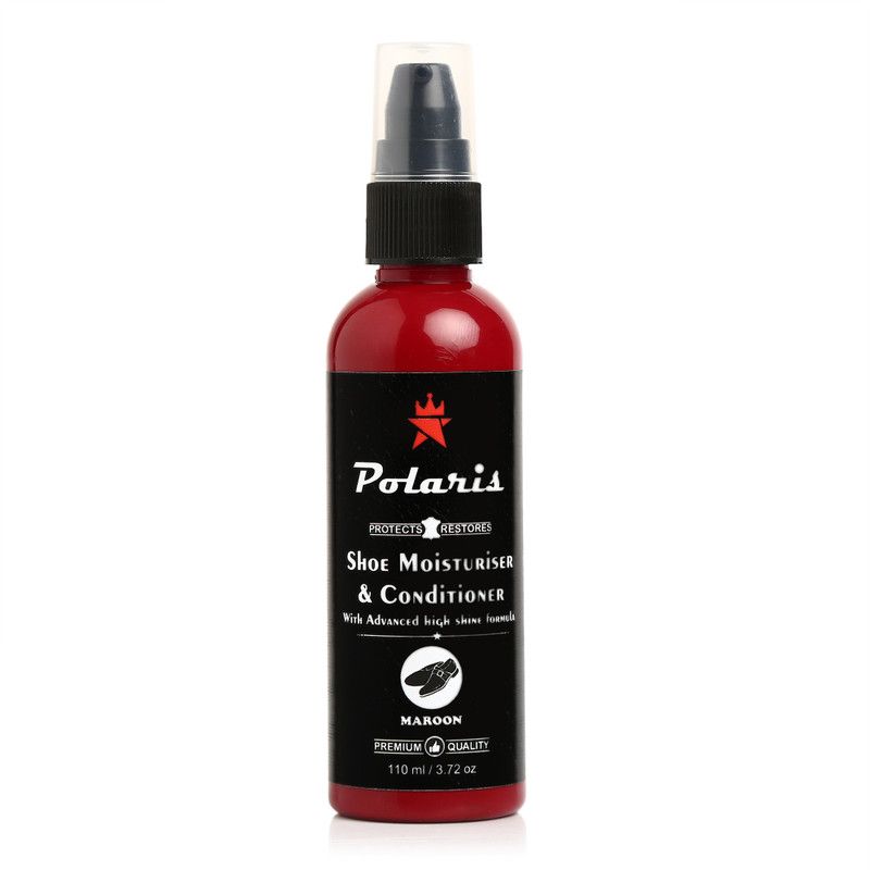 Polaris High Shine Shoe Moisturizer and Conditiner (Maroon) Shiner  (Leather, Maroon)