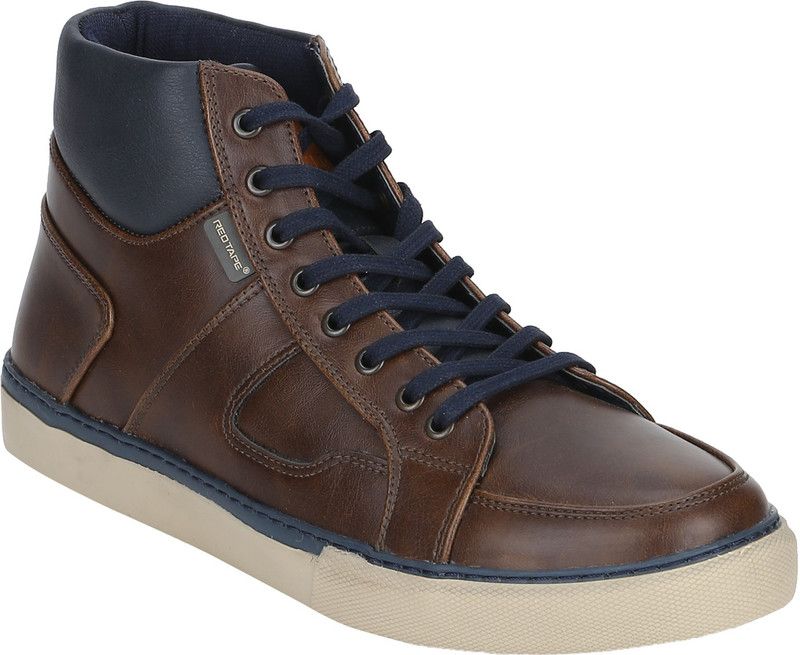 High Tops For Men  (Brown)