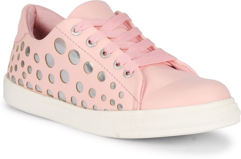 613_SHOES Sneakers For Women  (Pink)