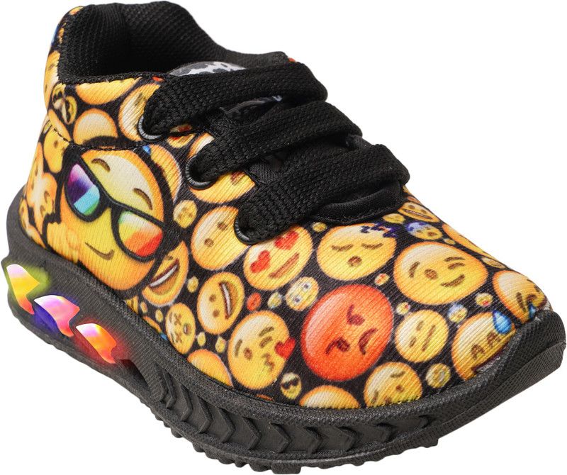 Lace Walking Shoes For Boys & Girls  (Multicolor)