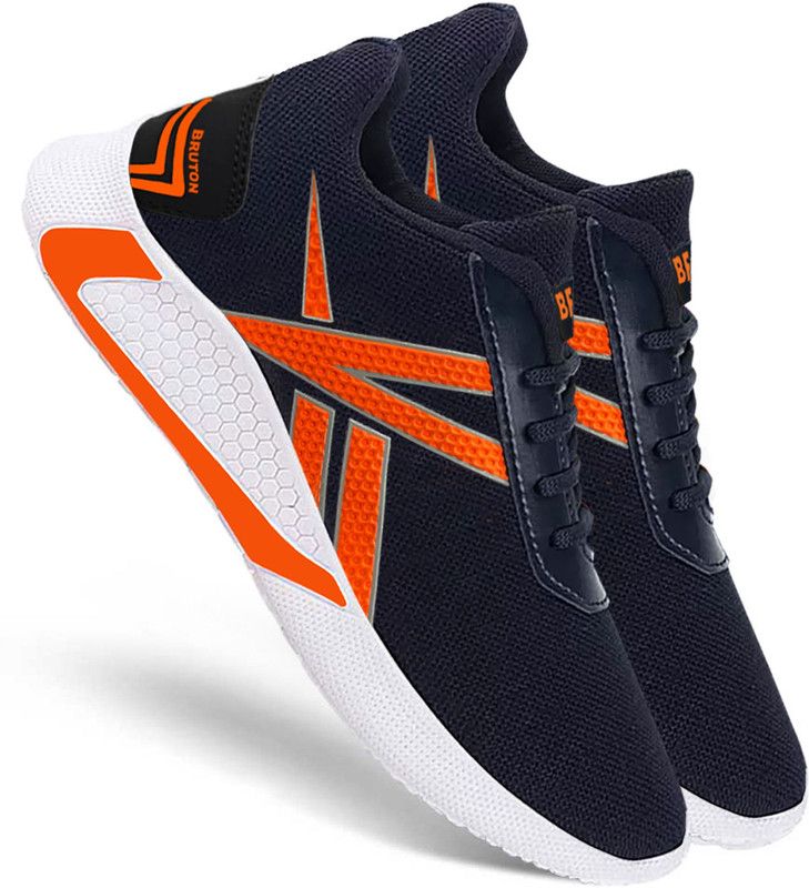 Trendy Sports Running Running Shoes For Men  (Blue, Orange)
