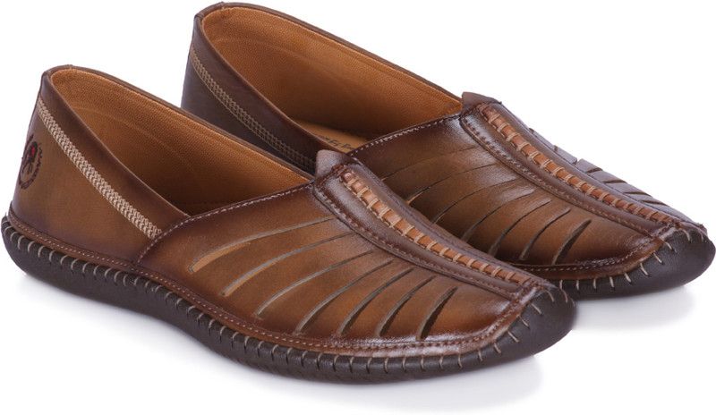 NAGRA SHOES Mojaris For Men  (Brown)