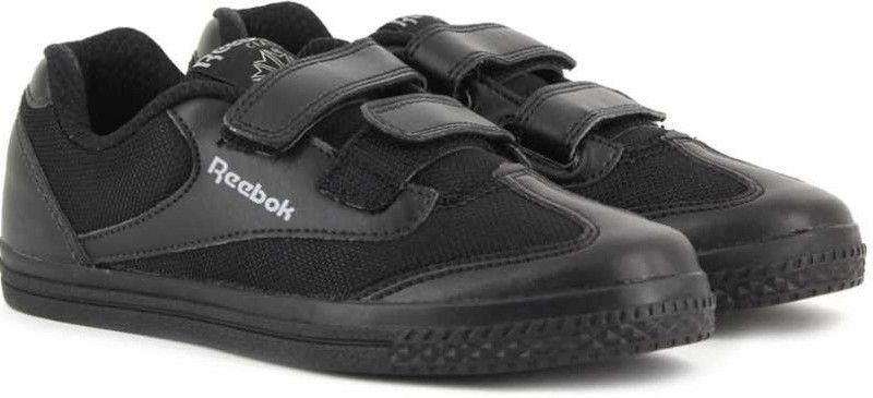 Velcro Casual Boots For Boys  (Black)
