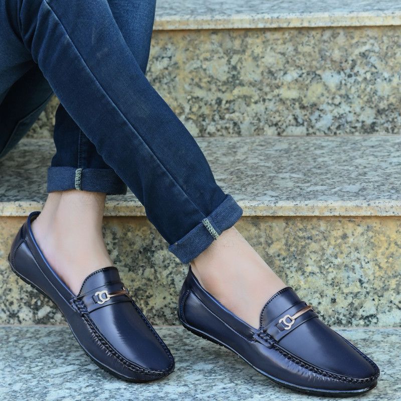 Comfortable & Ultra Light Weight Loafers Loafers For Men  (Blue)