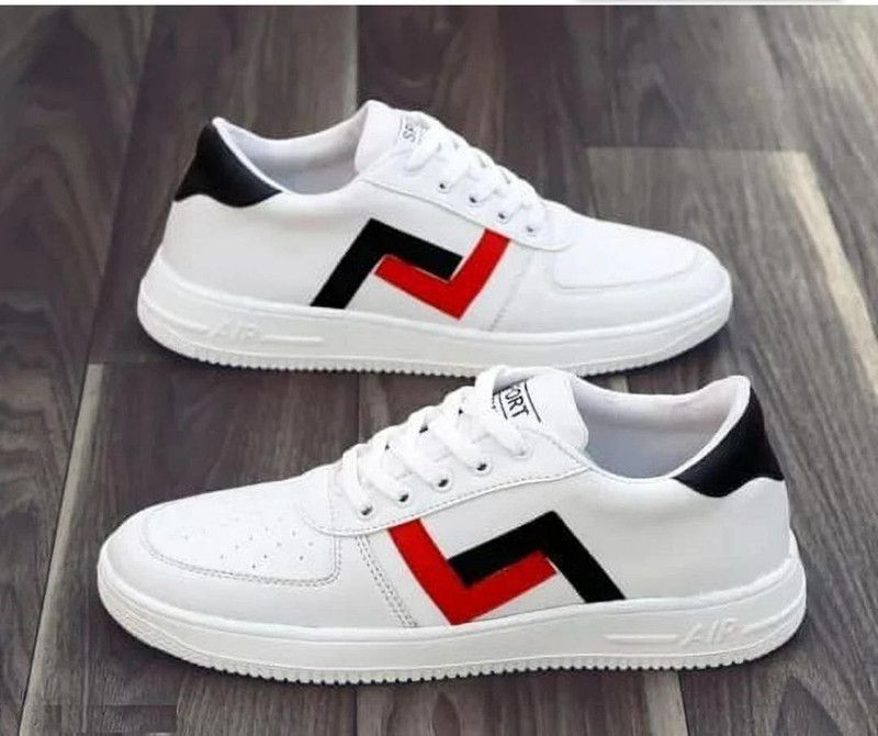 Boys & Girls Lace Casual Shoes  (White)