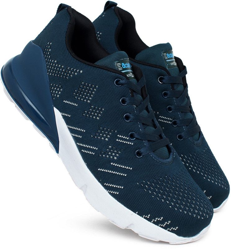 Flyknit Cusion Premium AZ20 Casuals For Men  (Blue, Silver)