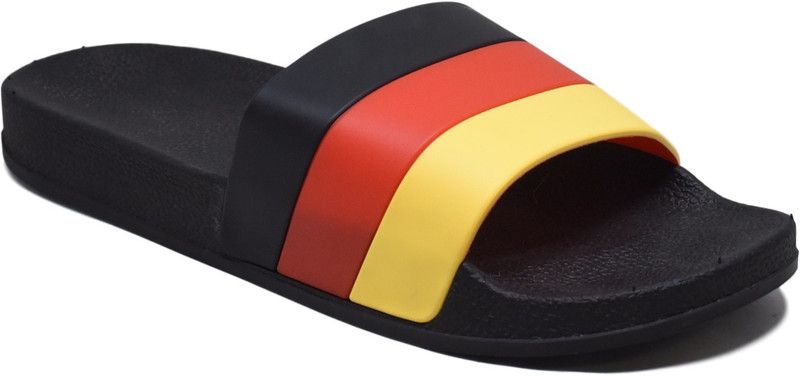 Flip Flops  (Black, Red, Yellow 7)