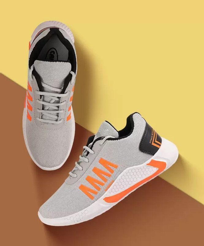 Comfortable and walking sports shoes for men and boys Running Shoes For Men  (Grey)