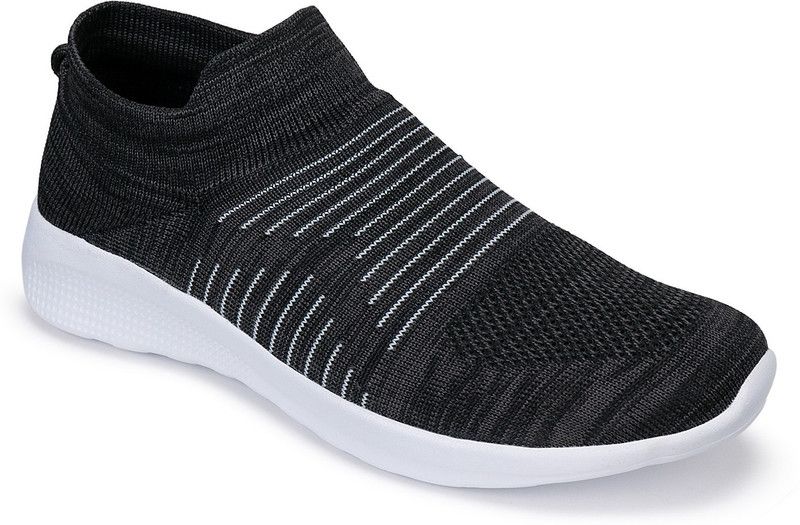 Walking Shoes For Men  (Black, White)