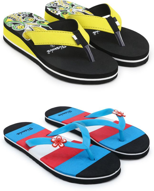 Slippers  (Yellow, Blue 6)