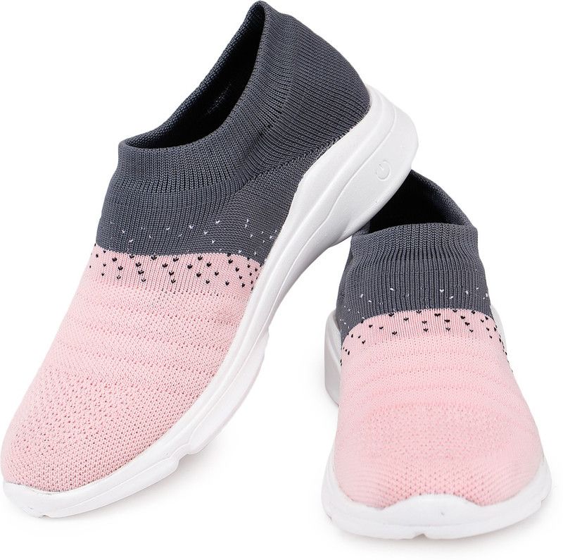 Running Shoes For Women  (Pink, Grey)