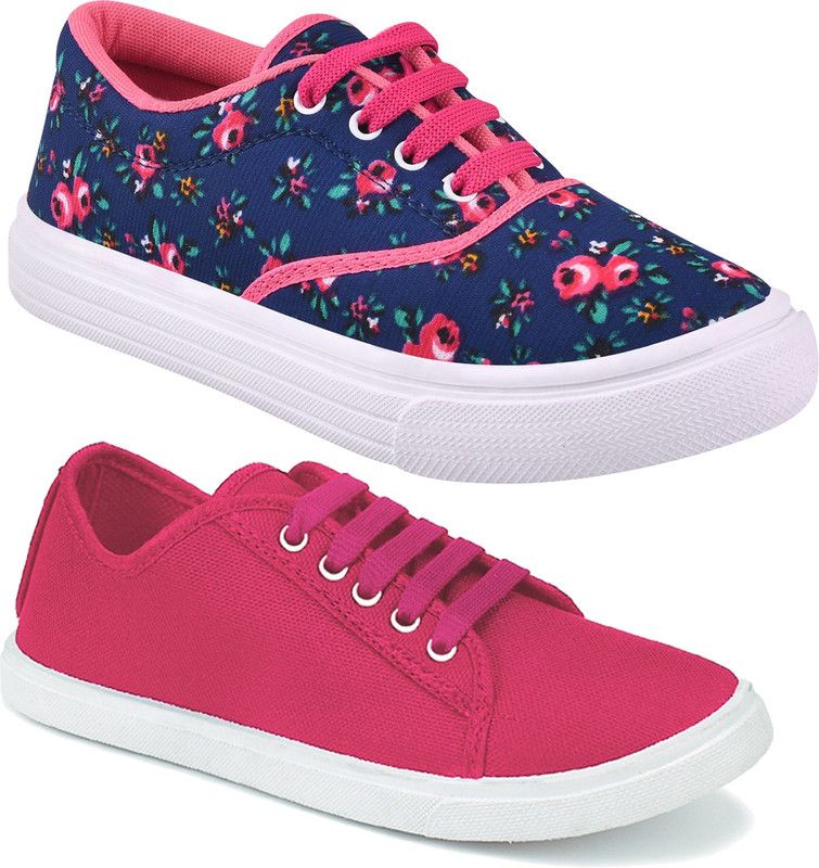 Latest Collection Sneakers For Women  (Pink, Navy)