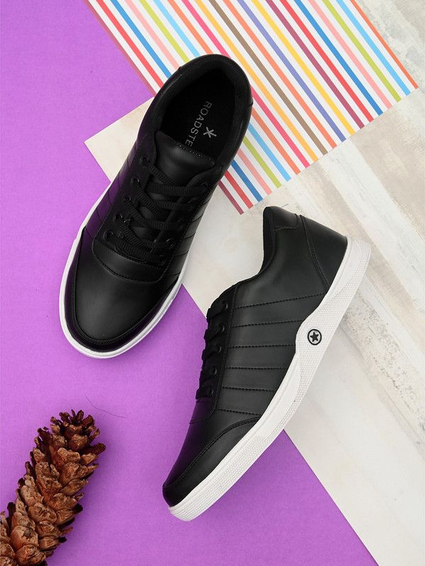 Trending & Running Article Affordable Synthetic Leather Casual Sneaker Shoes Sneakers For Men  (Black)