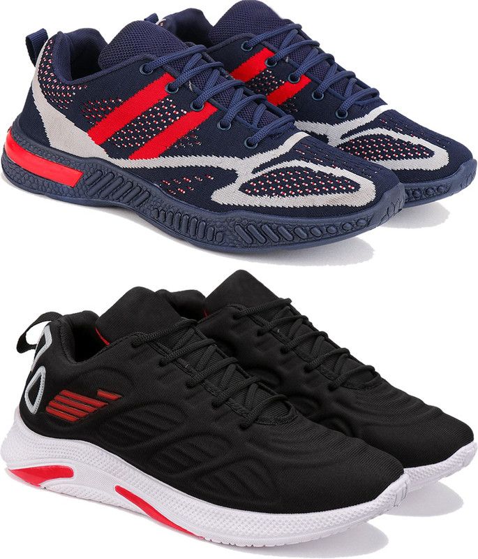Earton Sports Shoes For Men Stylish Shoes For Running ,Shoes (Pack Of 2) Running Shoes For Men  (Multicolor)