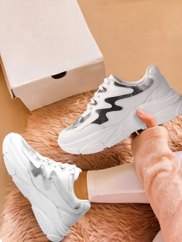 Women Sneaker Casual Shoes for Girl's Sneakers For Women  (Black)